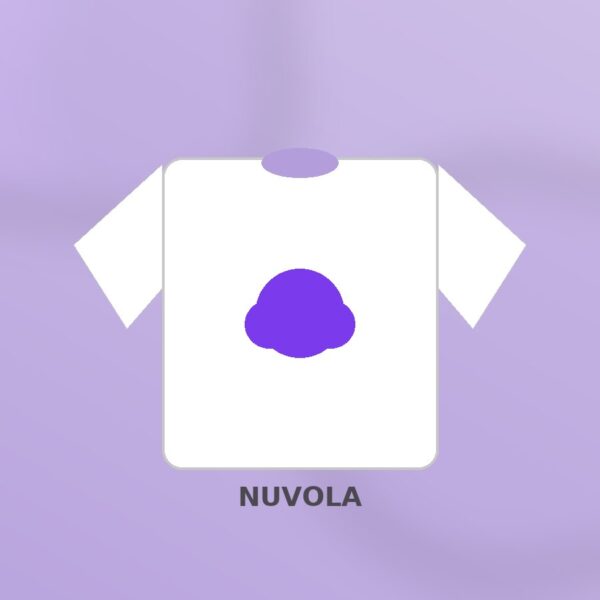 T-Shirt Nuvola Classica Lilla